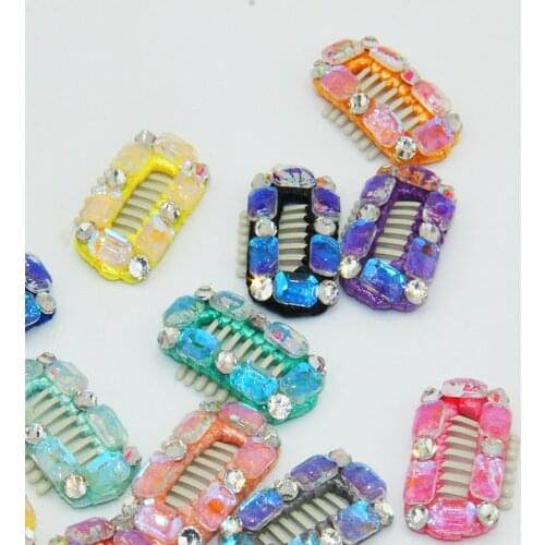 20pcs Manual Pet Super Sweet Candy Leave Hair Comb Clip BB rust could be Yorkshire Pet Dog Accessories