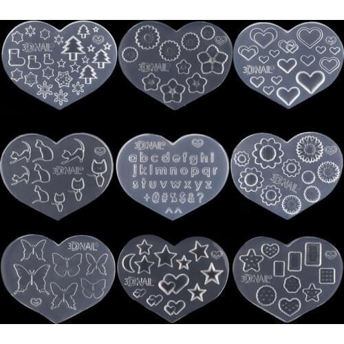 3D Nail Art Decorations Silicone Mold For DIY Mini UV Resin Epoxy Resin Cabochons Resin Casting Molds Jewelry Making Tools