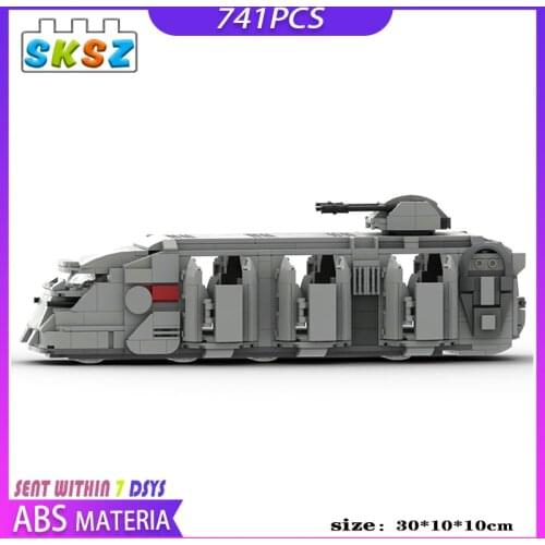 741pcs MOC Building Blocks Star Set Wars Bricks Imperial Troop Transport Model Enligthen Toys for Children Kids Christmas Gift