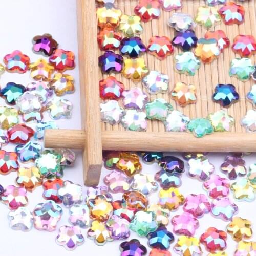 8mm 5000pcs Acrylic Flat Back Quincunx Earth Facets Many AB Colors Rhinestone Glue On Acrylic Beads Decorate Dress DIY Jewelry