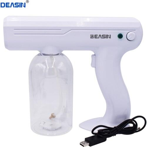 800ML 110V/220V CE Household Portable Wireless Sprayer Machine Blue Light Nano Steam Spray Gun Disinfection