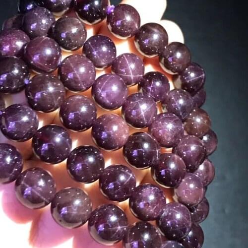 9-10mm TOP Natural The Stars Garnet Crystal Bead Bracelet AAAA