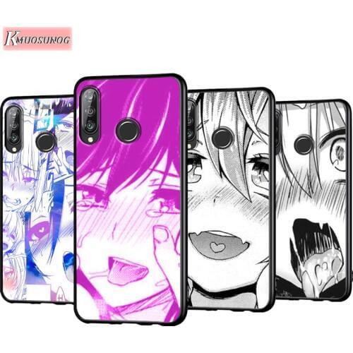 Anime Girl Cartoon Faces Anti-Fall Phone Case for Huawei P30 P20 P40 Lite E Pro P Smart Z Plus 2019 P10 P9 Lite Back Cover