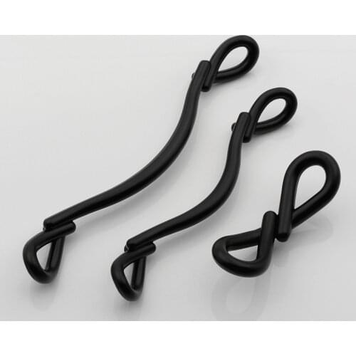 Black Drawer Drawer Pull Handle unique cabinet Handles knobs Kitchen Door Handle Furniture Hardware