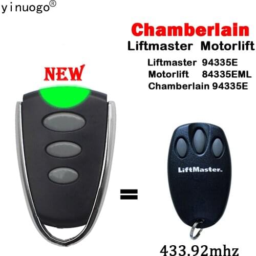 For Chamberlain Motorlift Liftmaster 1A5639-7 1A6487 1A5477 132B2372 D-66793 94335E Remote Control Garage Door Opener 433.92MHz
