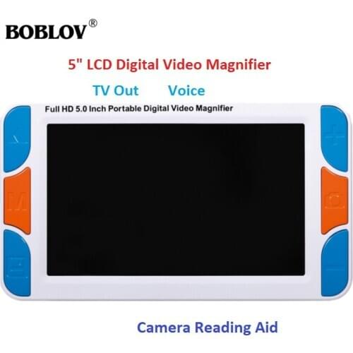 Eyoyo 5.0" inch LCD 3-48X portable Digital Magnifier lupa Electronic video Reading Aid Portable with HDMI 1080 i60 & AV Output