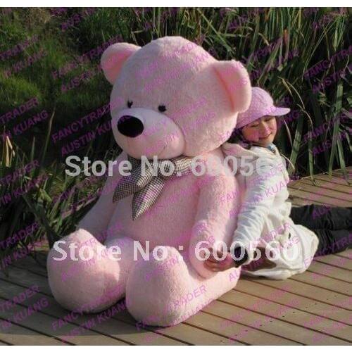 Fancytrader 63'' / 160cm Pink Color Giant Stuffed Teddy Bear Plush Bear Free Shipping FT90059