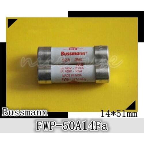 Imported cylindrical fuse fuse BUSSMANN FWP-50A14Fa 700V / 50A 14 * 51mm