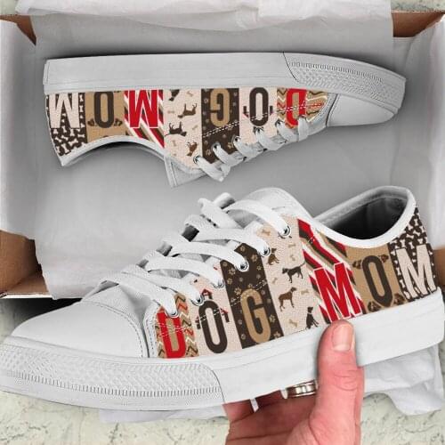 Dog Mom New Arrive Fashion Lightweight Classic Flat Canvas Shoes Men Women Casual Breathable Sneakers
