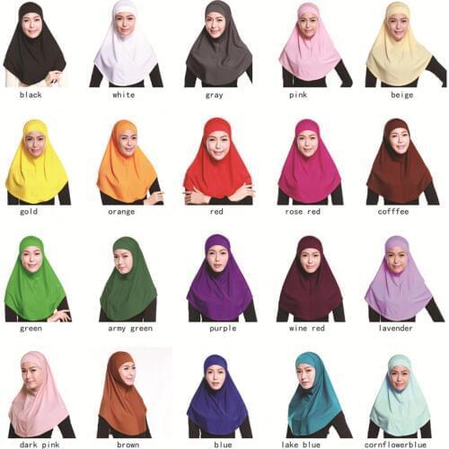 Muslim two-piece hijab muslim headscarf islamic turban women burqa include HS102