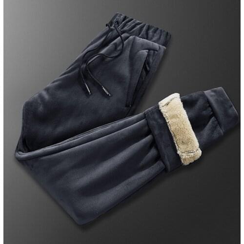 6XL 7XL 8XL Mens Winter Warm Pants Windbreaker Hip Hop Thicken cotton Pants Streetwear Sweatpants velvet Joggers Men Trousers