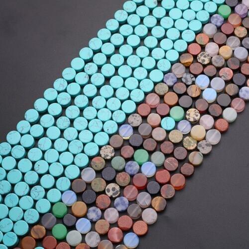 Wholesale 240pcs Flat Round Rutilated Quarts Natural Stone Loose Beads For Jewelry Making DIY Bracelet Necklace Free Shiping