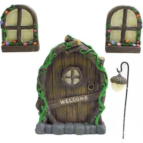 New Resin Crafts, New Spirit Luminous Door And Window Decorations, Retro Style