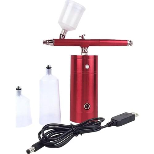 Air Brush Spray Gun Kit Mini Action Airbrush Compressor Paint Art For Art Craft Model Paint Spraying Hobby