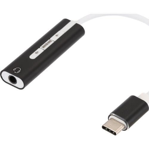 USB-C / Type-C Sound Card 3.5mm Jack HIFI Magic Voice 7.1 Channel Audio Converter Adapter Aluminum Shell