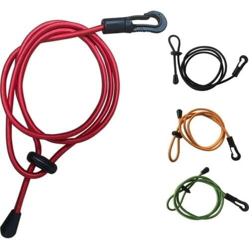 1m Elastic Kayak Canoe Rowing Paddle Leash Cord Rope Safety Fishing Rod Lanyard