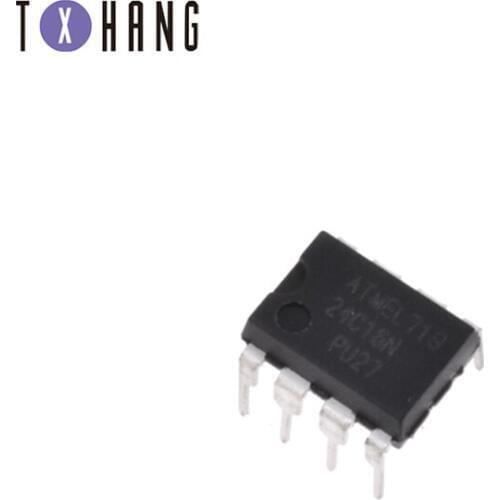 10PCS AT24C16 DIP 24C16 DIP8 AT24C16-PU27 DIP-8 original IC diy electronics