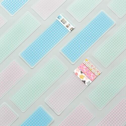 10pcs/lot DIY Portable PVC Board Masking Tape Washi Tape Sheet Subpackage Plate Tape Package Planner Tool