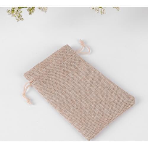 10PCS/Lot Cotton Linen Gift Bags 10*15cm Wedding Party Neckalce Bracelets Bangle Jewelry Muslin Drawstable Packaging Pouch