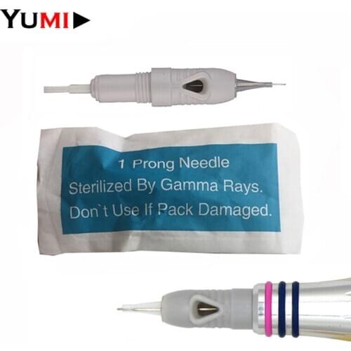 100pcs/lot 1P Grey Tattoo Needles Cartridges Disposable 8mm Screw For Charmant Liberty Permanent Pen Microblading Microneedling