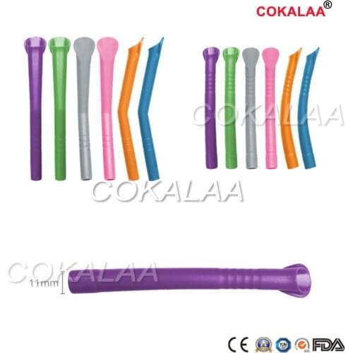 12pcs/pack Autoclavable HVE Suction Tubes PEDO(11mm) for adult multicolour Autoclavable up to 135°C