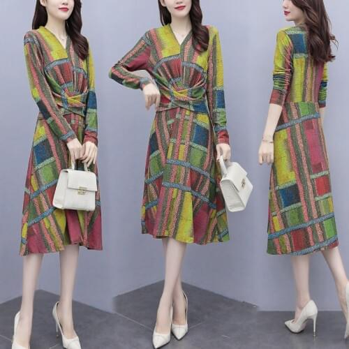 2021 spring fashion mid-length slim dress pastel vestidos de festa high waist Robes Femme Dresses for Women