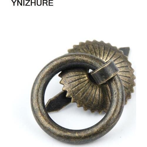 30pcs 23*39mm Retro Metal Kitchen Drawer Cabinet Mini Furniture Knobs Hardware Cupboard Ceramic tea pot handle