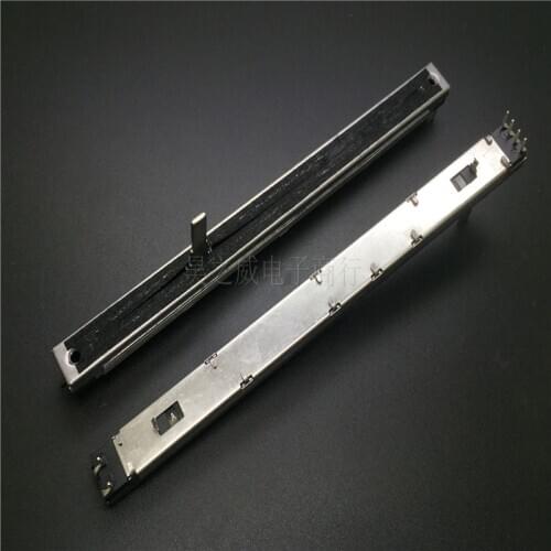 50pcs High quality 128MM SC10042N A10K -8T B10K A50K Double channel 100 stroke potentiometer