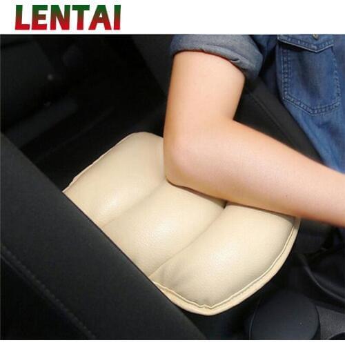 LENTAI For Suzuki swift grand vitara Mitsubishi asx lancer Citroen c4 c5 Car Auto Armrests Cover Arm Rest Seat Box Soft PU Mat