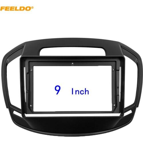 FEELDO Car 2Din Radio Stereo Fascia Frame for Buick Regal 9”/10.1" Big Screen CD/DVD Player Face Dash Mount Trim Kit #HQ6388