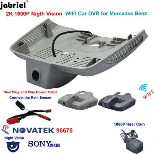 2K 1600P Dashcam New Night Vision Wifi Car Dvr Dash Cam Recorder for Mercedes Benz E Class w212 w213 C Class w205 s205 GLC x253