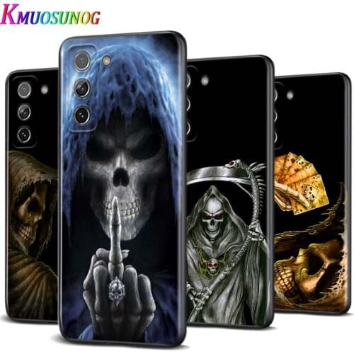 Grim Reaper Skeleton Skull for Samsung S20 FE Ultra Plus A91 A81 A71 A51 A41 A31 A21S A11 A72 A52 A42 A32 A12 A02S Phone Case