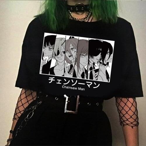 Anime Chainsaw Man Graphic Tshirt Tees Women Men Plus Size T-shirt Top Tees Harajuku