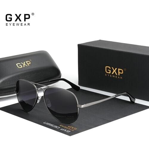 GXP 2021 Men Lightweight Aluminum Sunglasses Comfortable 100%Polarized UV400 Lens Sun Glasses Women For Men Oculos de sol