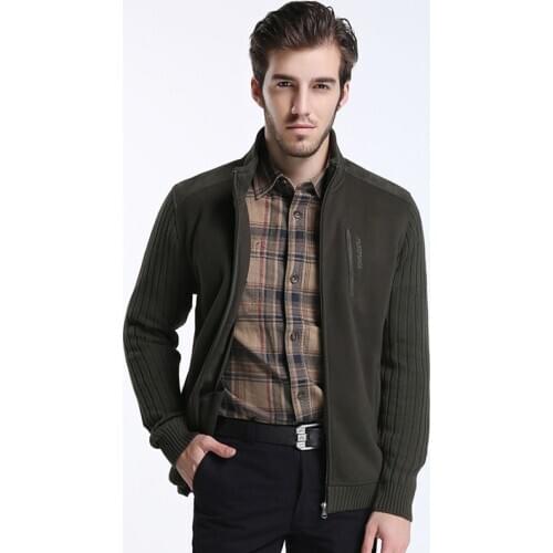 New Mens Autumn Thick Business Casual Sweater Coats Cardigan Men Slim Fit Knitwear Outwear Warm Autumn Sweater Jumper Outfit3XL