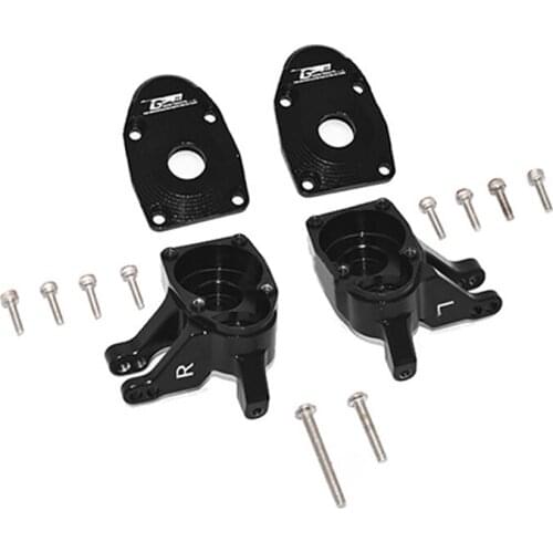 Aluminum Alloy Front Hub Knuckle Arms Set for Axial AXI03007 SCX10 III Jeep Wrangler AXI03007 RC Crawler Car Parts