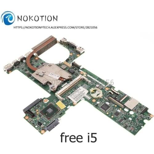 NOKOTION 613294-001 613295-001 For HP 6450B 6550B Motherboard I5 CPU+Heatsink Instead of 613397-001 FOR HP 6455B 6555B Mainboard