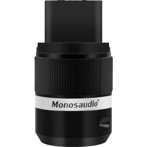 Monosaudio F120R 99.998% Pure Copper Gold/Rhodium Plated 20A Power Plug C19 AC Power Plug Connector 20A/125V Audio Grade Plug