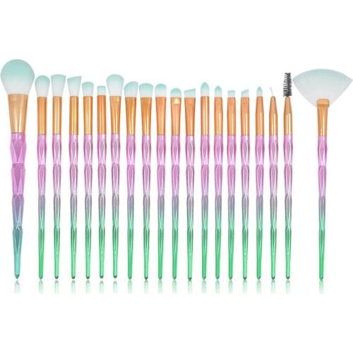 New 20 pcs/set Eyeshadow Eyeliner Blending Crease Kit Makeup Brushes Powder Cream Cosmetics Brushes