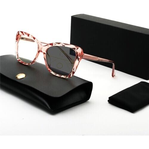 New Fashion Photochromism Progressive Multifocal Reading Glasses Men Presbyopia Hyperopia Bifocal Glasses for Women NX