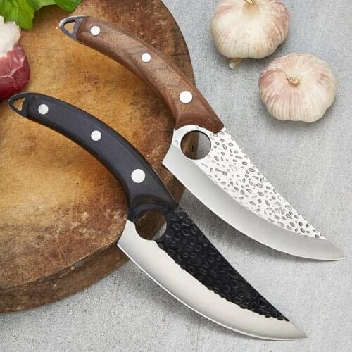 Serbian Style Boning Knife Stainless Steel Forged Butcher Knife Meat Fish Fruit Vegetables Cleaver Kitchen Chef Knife Gift Box