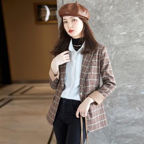 2021 Autumn Winter New Styles OL Long Sleeve Blazers Jackets Coat Business Work Wear Outwear Blaser Tops Office Clothes