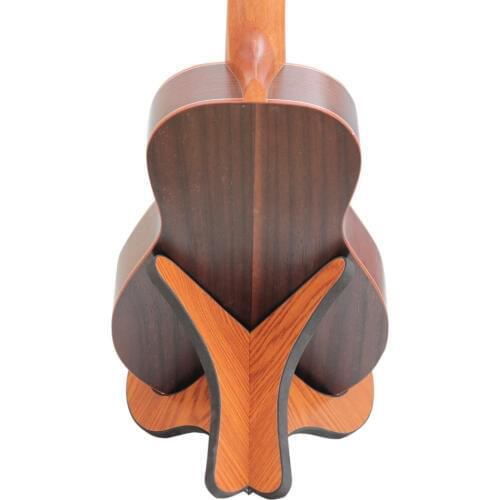 MUKU Longteam Ukulele Stand Wood Stand Folding Portable Stand for Mandolins and Violins Wood Ukulele Stand
