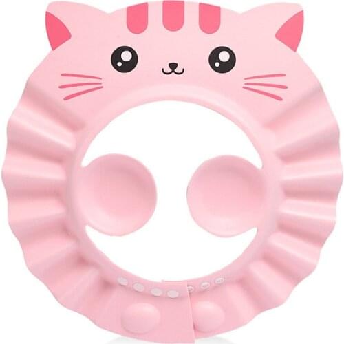 Shower Cap Adjustable Hair Wash Hat for Newborn Infant Ear Protection Children Kids Shampoo Shield Bath Head Cover