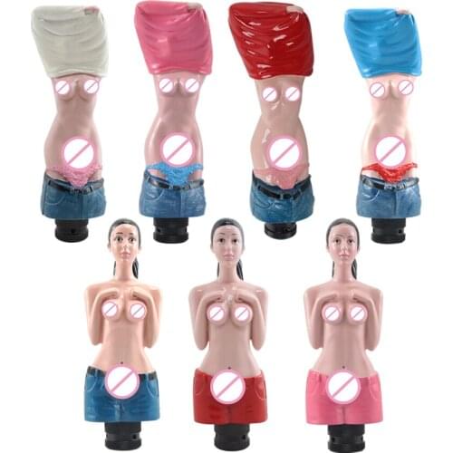 8mm-12mm Gear Shift Knob Stick Manual Transmissio Universal Car Aluminum Sexy Girl Lady Gear Shifter Gear Head Knob Accessories