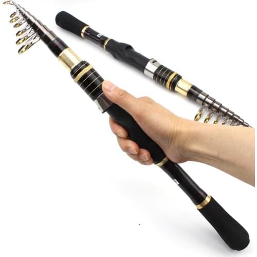 1.8m2.1m2.4m2.7m3.0m Ultra-Short Spinning Rod Long-Range Small Sea Rod Carbon carp trout rod Portable Travel pole fishing pesca