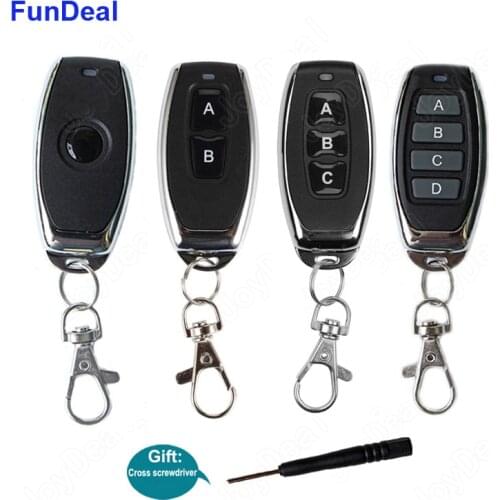 433mhz Universal Wireless RF Remote Control EV1527 Learning Code Button Smart Transmitter For Led Light Switch Car Electric Key