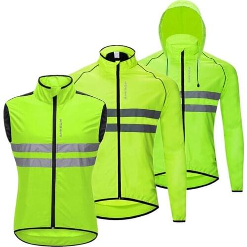Cycling Jackets Men Breathable Windproof Reflective Rain Water Resistance Sports Bike Bicycle High Visibility Windbreaker 2021