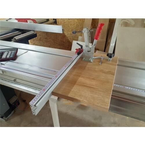 600mm Aluminium Profile 75mm height with T-tracks Woodworking Workbench DIY Tool Modification Accessories Track Stop+Scale