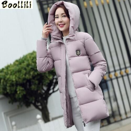 Womens Winter Jackets And Coats 2020 Wadded Jacket Women Thick Long Casual Coat Cotton Padded Hood Parkas Plus Size M-3XL